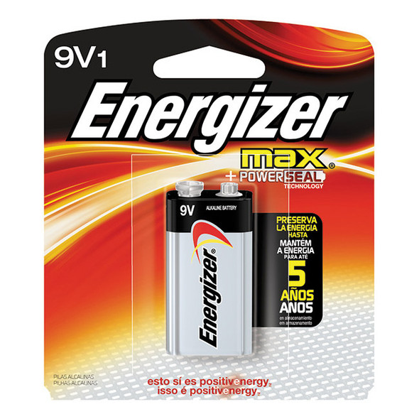 Energizer® Max® Alkaline 9V Battery, 1/Each
