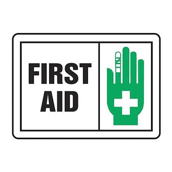 Accuform Safety Label,3 1/2 in x 5 in,Vinyl,PK5 LFSD500VSP
