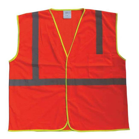 Condor U-Block Vest, Class1 Orange/Red, 2XL/3XL 53YK37