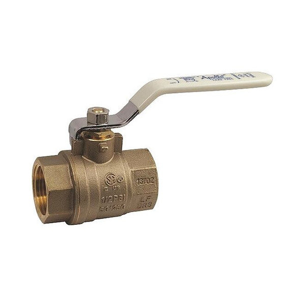 Apollo Valves Manual 2-Way Ball Valve,Sweat,Brass 94ALF-203-01A