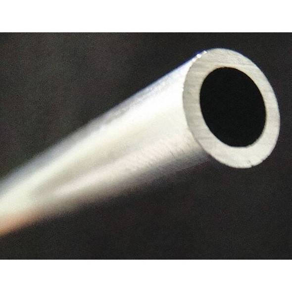 Aluminum Round Tube, Aluminum, 6061-T6 Alloy Type, 1 ft L.