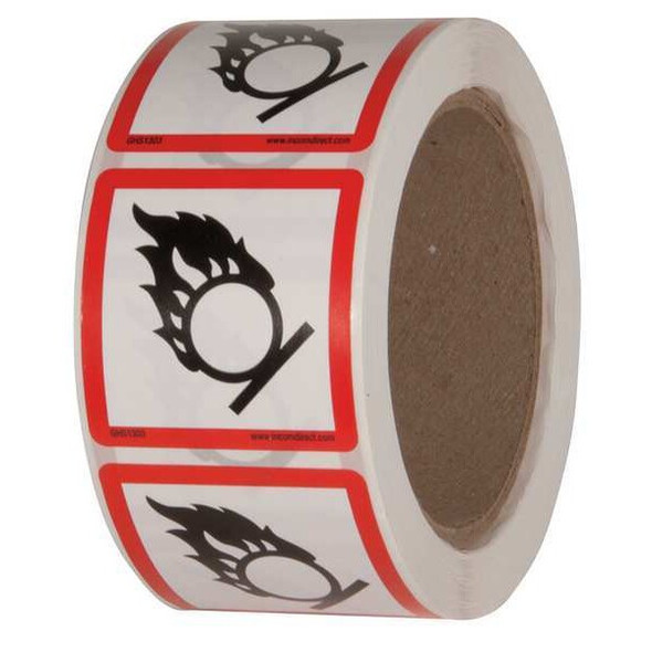 Ghs Safety Safety Label, 2 in. W x 2 in. H, PK500, GHS1303 GHS1303