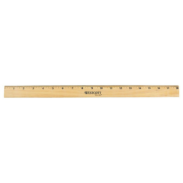Westcott Ruler,Wood,18 In 05018