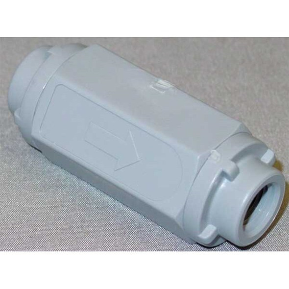 1/8" FNPT Gray PVC Ball Cone Spring Check Valve