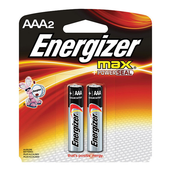 Energizer® Max® Alkaline AAA Batteries, 2/Pkg