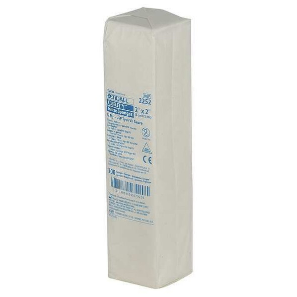 Covidien Sponge, Non-Sterile, White, Gauze, PK200 KCGS019252