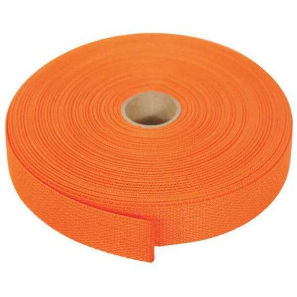 Bulk-Strap Webbing,Polypropylene,3/4" W,Orange P34102OR Bulk-Strap Webbing,Polypropylene,3/4" W,Orange P34102OR