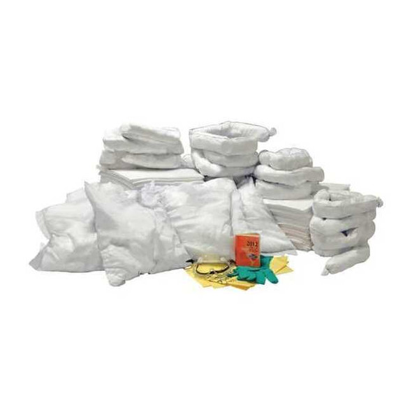 Spill Kit Refill, 67 gal Volume Absorbed per Kit, 95 gal Capacity, Refill
