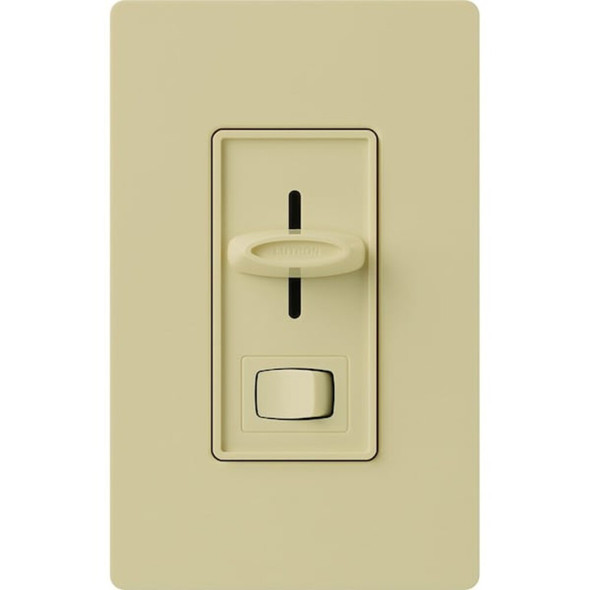 Lutron Lighting Dimmer, Slide, 600VA, 120V, Ivory SLV-600P-IV