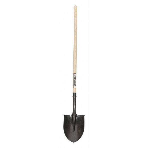 Seymour Midwest Round Point Shovel, 16 ga 42 in L Wood Handle 49830GRA