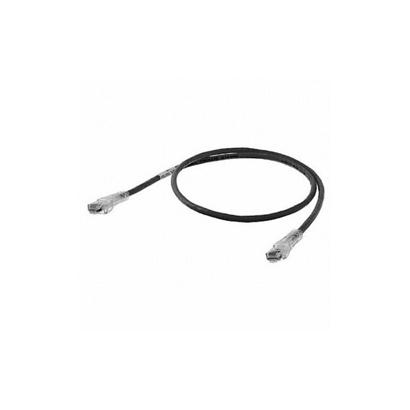 Hubbell Premise Wiring Ethernet Cable,Cat 6,Black,7 ft. HC6BK07