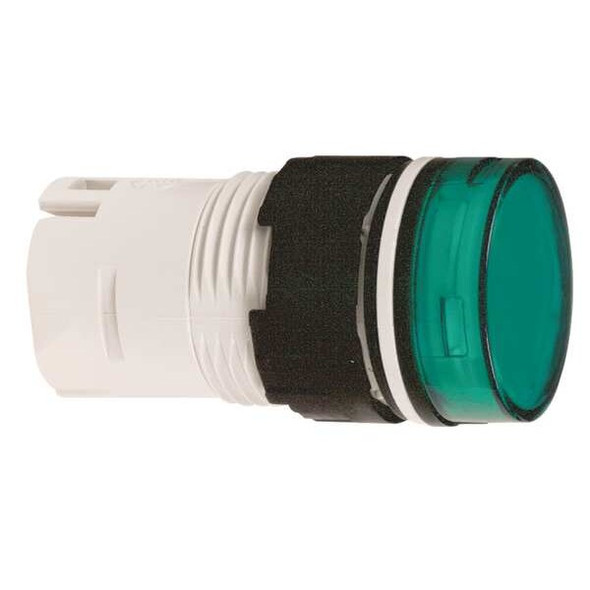 Schneider Electric Pilot Light Head, Green, LED, 16 mm ZB6AV3