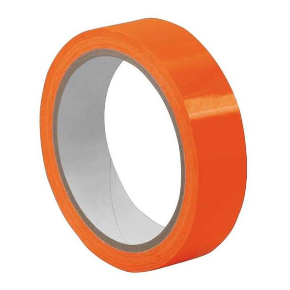 Bag Sealing Tape, 2.4 mil Thick, 0.4 in W x 72 yd L, 3 in Core Dia., Orange