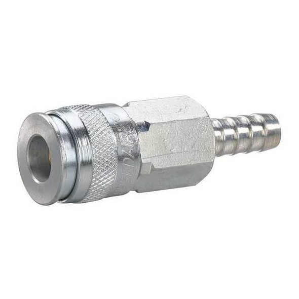Speedaire Coupler Body,Hose Barb,1/4,Brass/Steel 30E728