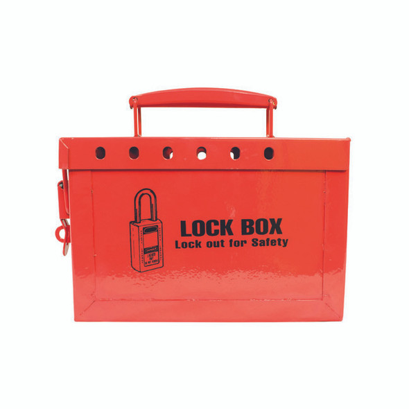 TruForce™ Lock Box, 13 Lock, Red, 1/Each