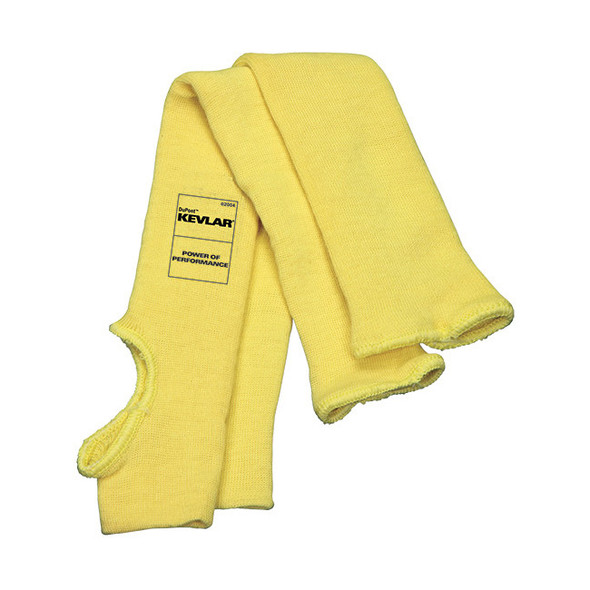 MCR Safety® Kevlar® Sleeve, Economy Weight w/ Thumb Slot, Yellow, 1/Each