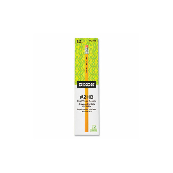 Dixon® No. 2 Pencil, HB (#2), Black Lead, Yellow Barrel, Dozen X14402