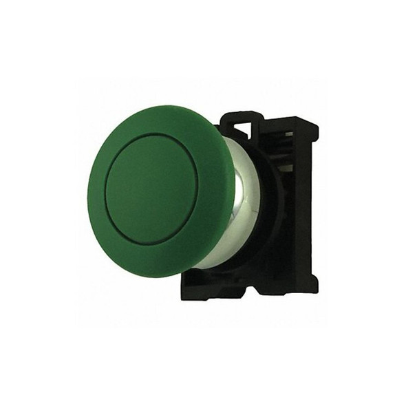 Eaton Mushroom Head Push Button,Green,LED,22mm M22M-DP-G