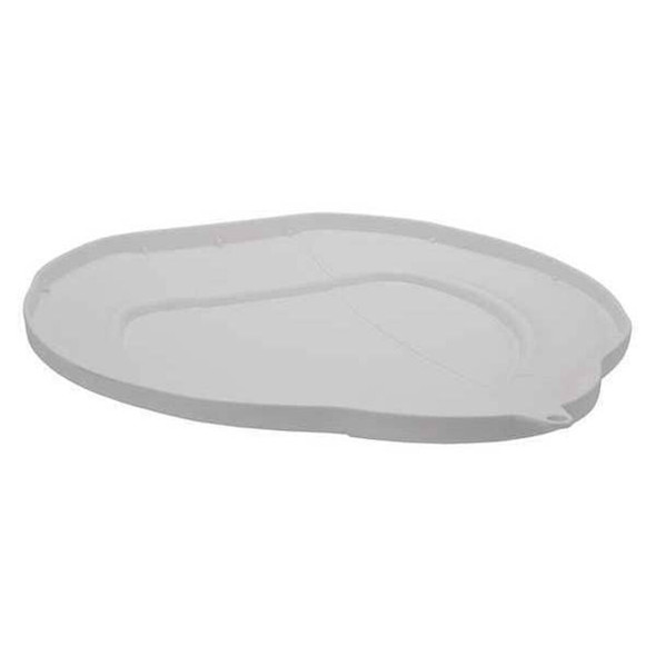 Vikan Round Pail Lid, 14 39-64 in Dia, White, Polypropylene 56935