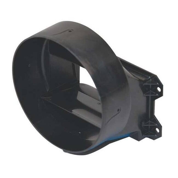 Dayton Round Duct Connector,6In,Polypropylene 6WZP2
