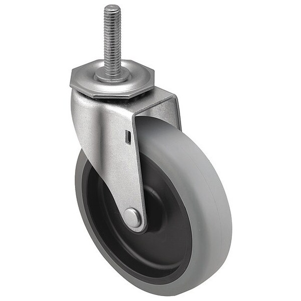 5" X 15/16" Non-Marking Polyurethane Swivel Caster, No Brake, Loads Up To 150 lb
