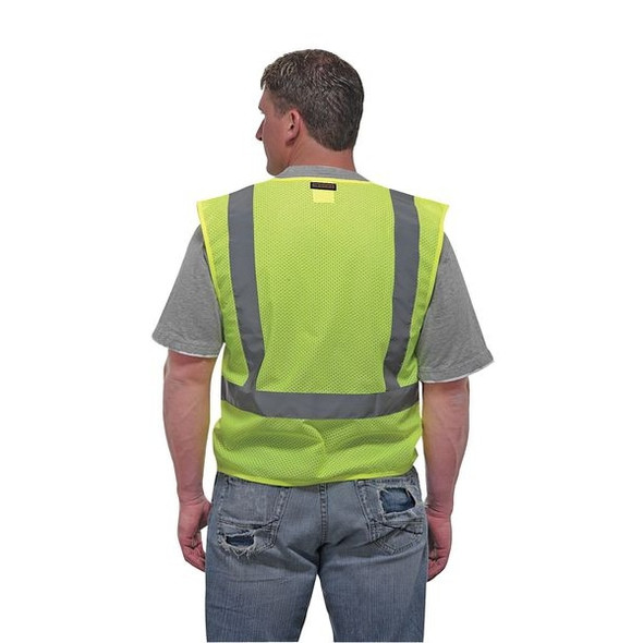 Kishigo Large Class 2 High Visibility Vest, Lime 1083-L