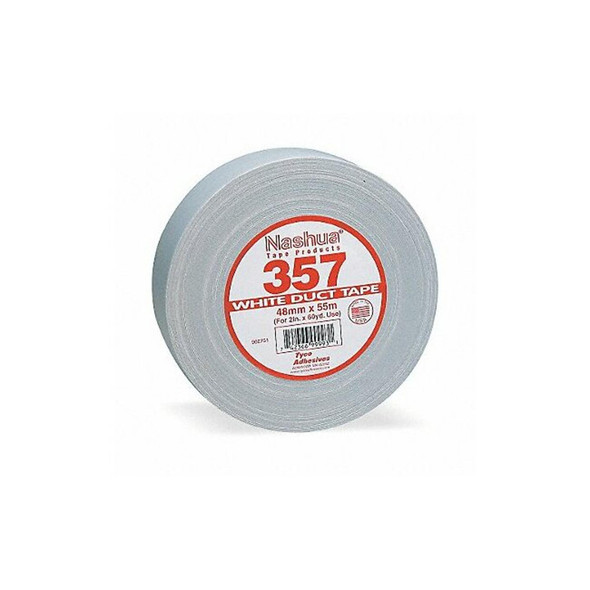 Nashua Duct Tape, White, 60 yd L, 1-7/8 in W 357