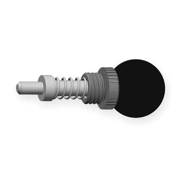 Pop Pin Weld On Barrel, 5/16" Tip Dia., 0.600"L, Ball Knob
