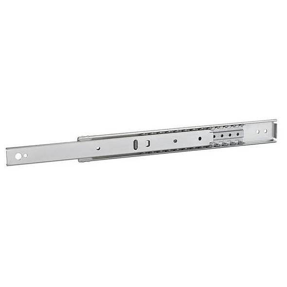 Drawer Slide, Side Mount, 3/4 Ext., Soft Close, PK2, 1/2"W