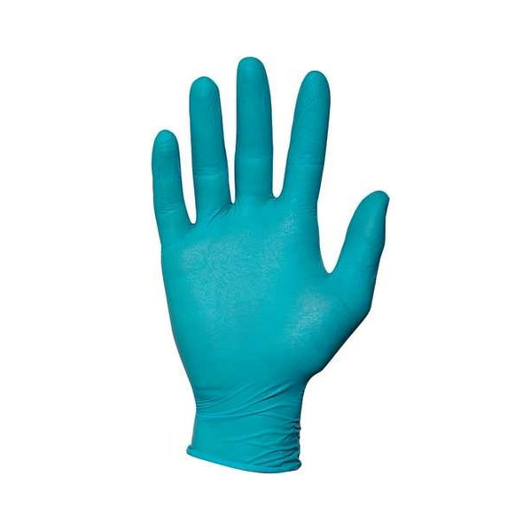 N96, Disposable Gloves, 3.00 to 3.99 mil Palm, Nitrile, Powder-Free, L (9), 100 PK, Green