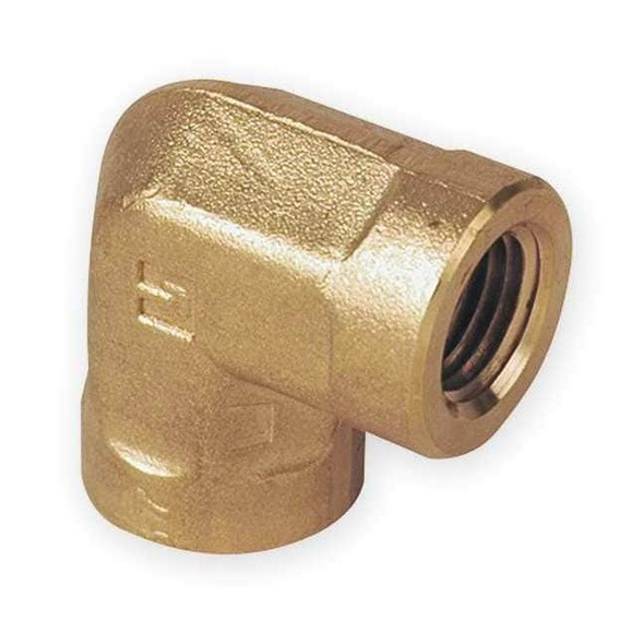 90 Degrees Elbow Brass Pipe Fitting, 3/8 in Female NPT X 3/8 in Female NPT