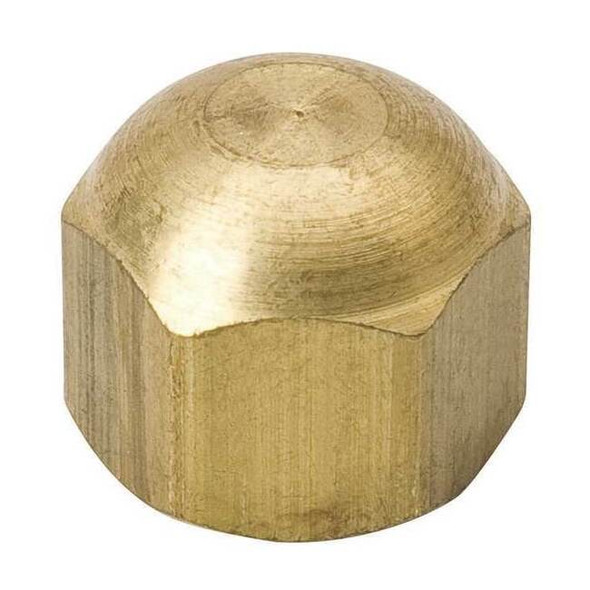 Mueller Industries 1/4" SAE Cap,Brass,700 psi Max. A 04544
