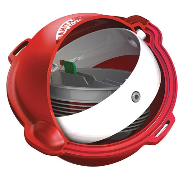 Tempo Communications MarkerBall,Ball,Blk-Org,PE,5 ft Burial D OM-02