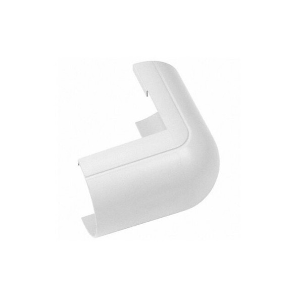 D-Line 90 Degree External Elbow, 3 1/4 in L, PVC, White FLEB5025W