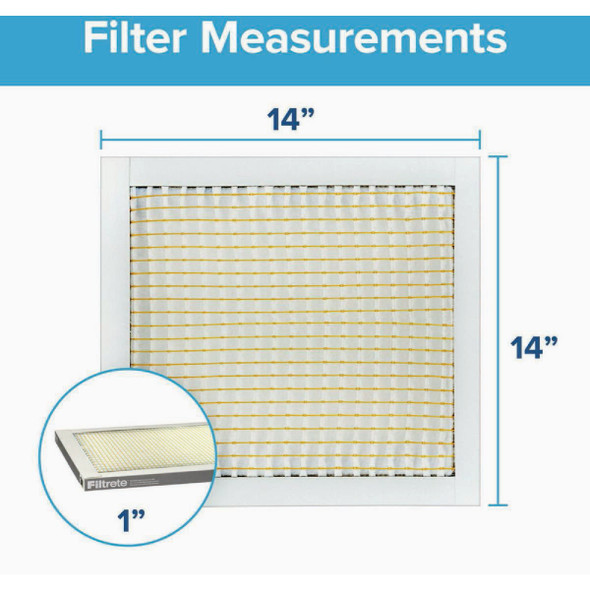 Filtrete 14 In. x 14 In. x 1 In. 300 MPR Basic Dust & Lint Furnace Filter, MERV 5
