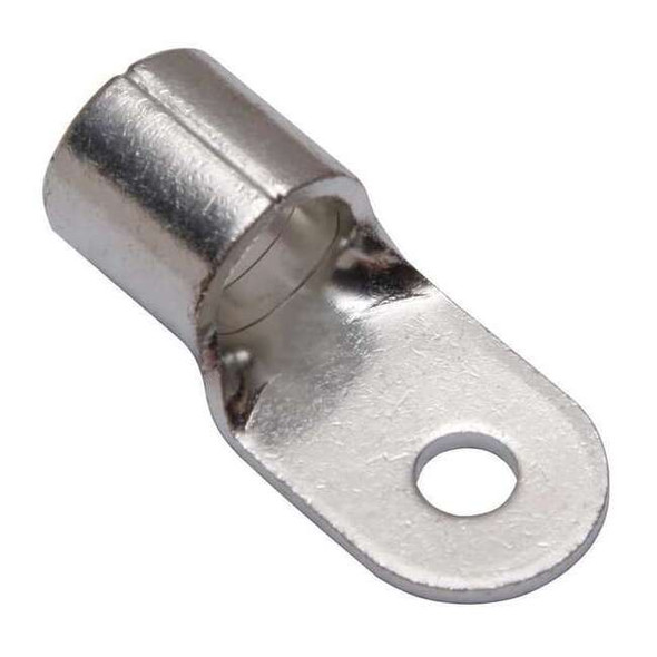 One-Hole Compression Lug, 3/0 AWG Max, 5/16 in Stud, Long Barrel, Copper, None