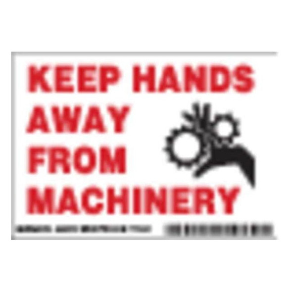 Brady Machine/Equipment Label,Instruction,PK5, 86270 86270