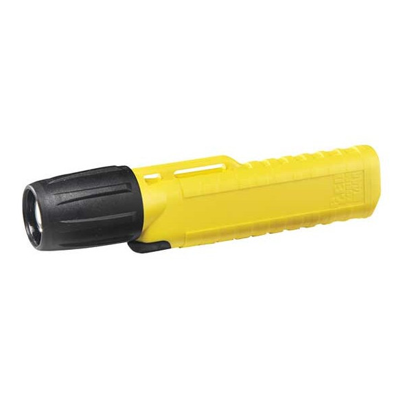 Pacific Helmets Safety Yellow LED Handheld Flashlight, Alkaline AA, 77lm 514506