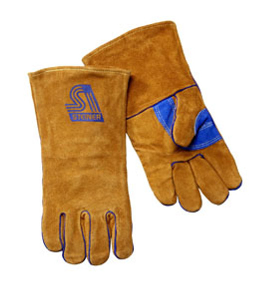 Welding Gloves, B-Series, Side Split Cowhide, Foam Lined, Lg 2119B