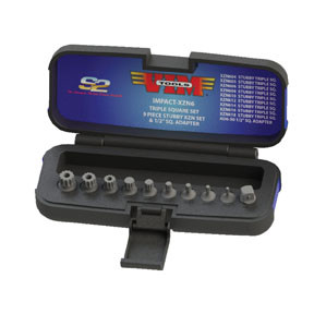 10 Pc. 3/8" Sq. Drive XZN Triple Square Impact Driver Set IMPACT-XZN6