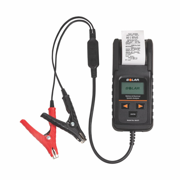 Digital Battery and System Tester with Integrated Printer BA227