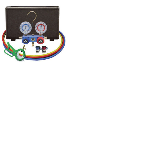 Aluminum 2-Way Manifold Set with 3-in-1 Side Mount Tap Valve 89661PRO