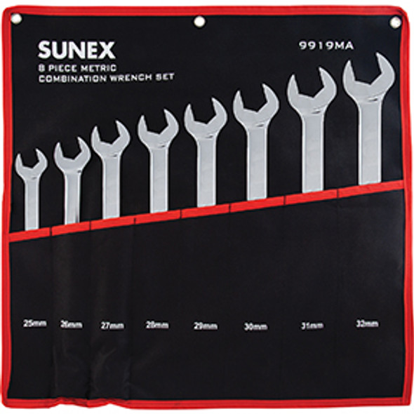 FULLY POLISHED METRIC V-GROOVE COMBINATION WRENCH SET 9919MA FULLY POLISHED METRIC V-GROOVE COMBINATION WRENCH SET 9919MA