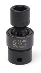 3/8" Dr Universal Impact Socket, 12mm 312UM