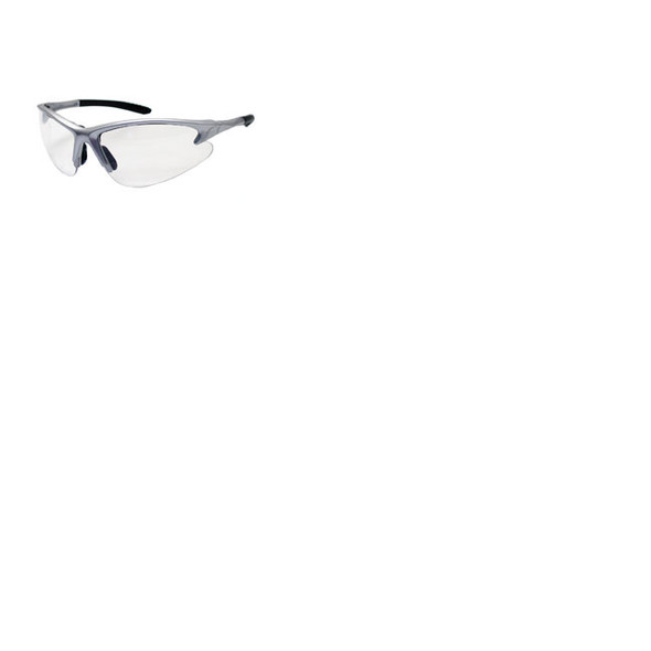 Silver Frame DB2 Safety Glasses with Clear Lens 540-0500