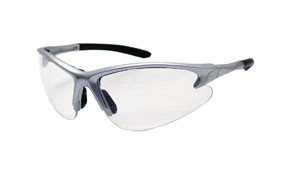 Silver Frame DB2 Safety Glasses with Clear Lens 540-0500