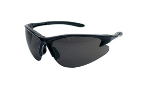 Black Frame DB2 Safety Glasses with Gray Lens 540-0601