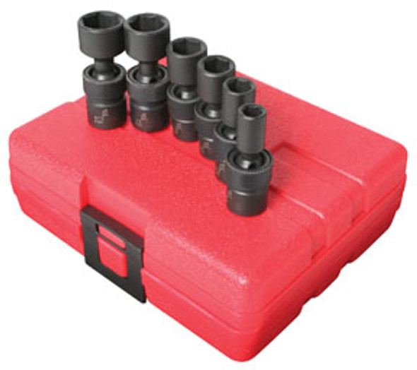 1/4" Drive SAE Universal Impact Socket Set, 6 Pc. 1813