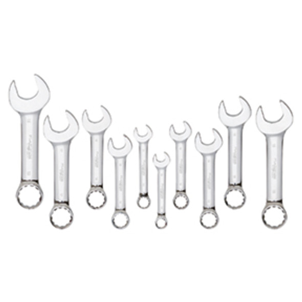 10 Pc. Metric Stubby Full Polished Combination Wrench Set 99525 10 Pc. Metric Stubby Full Polished Combination Wrench Set 99525