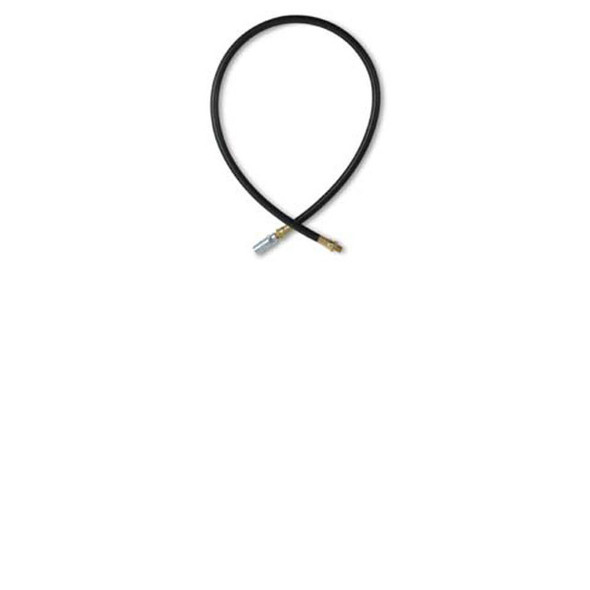 36" Steel Braid Rubber Grease Hose w/ 4-Jaw Coupler and 1/8" MNPT ends L2235